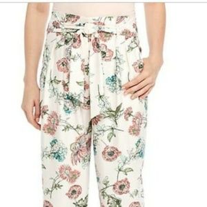 Kaari Blue Floral Ankle Pants